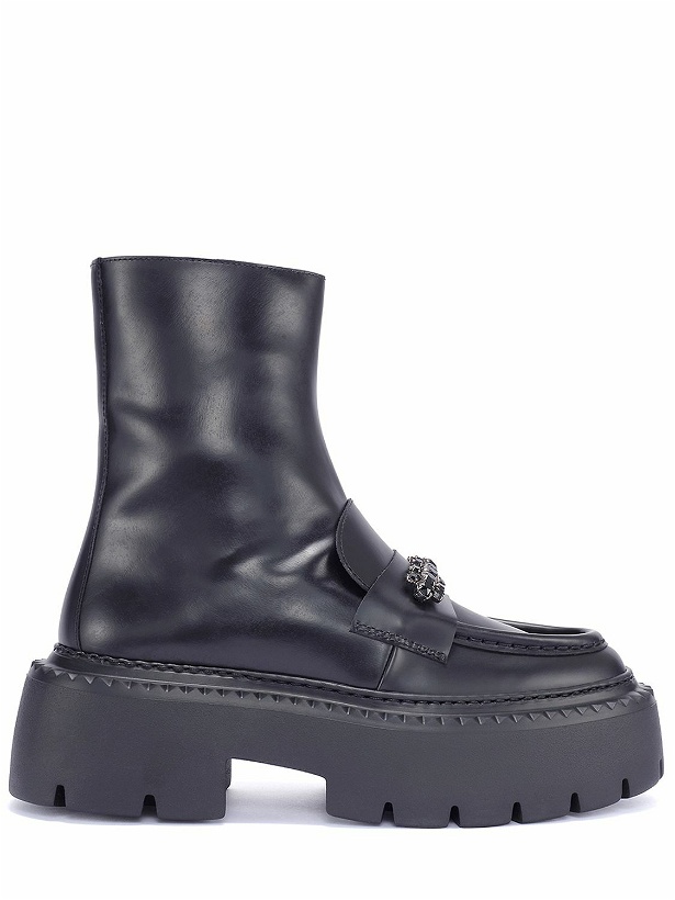 Photo: JIMMY CHOO - 40mm Bryer Leather Ankle Boots