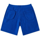Cole Buxton Men's Intarsia Knit Shorts in Cobalt Blue