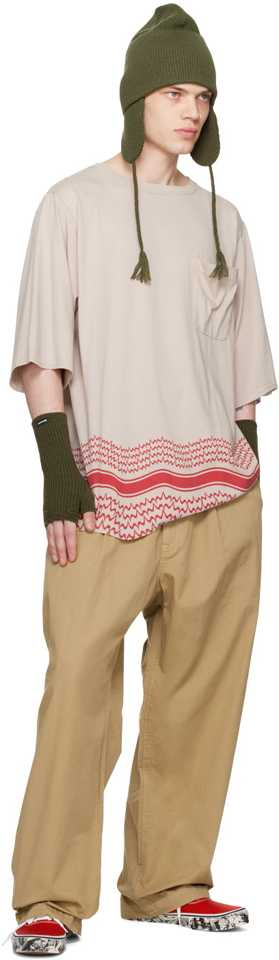 Undercoverism Beige Patch Pocket Trousers