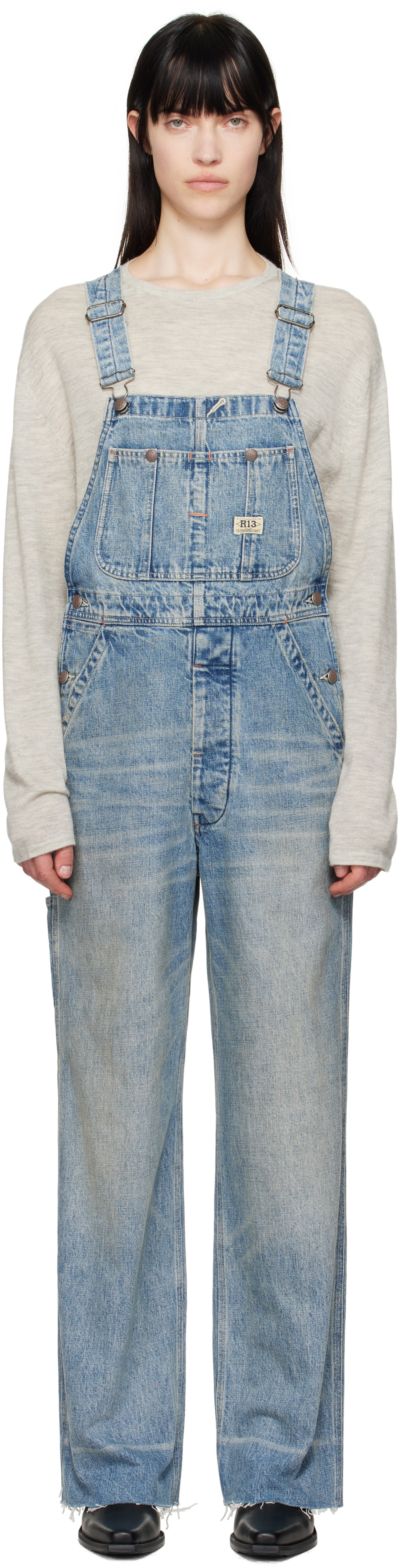 R13 Blue D'Arcy Overalls