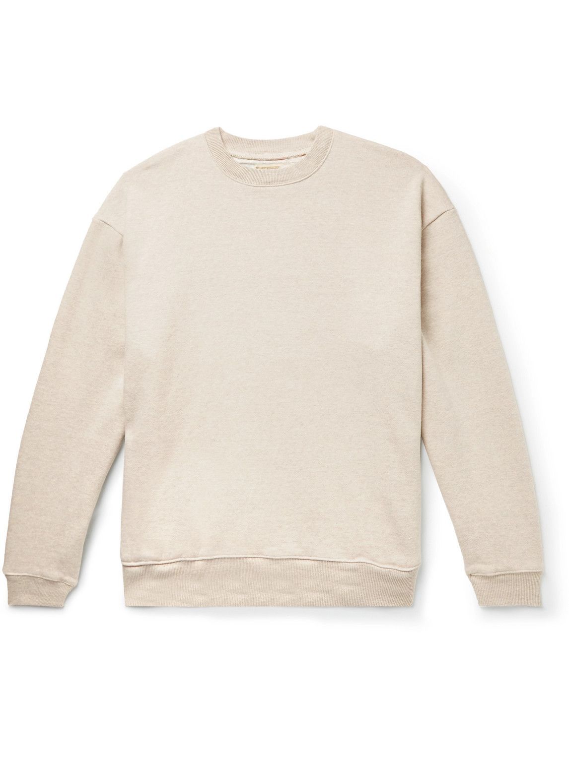 KAPITAL - Patchwork Cotton-Jersey Sweatshirt - Neutrals KAPITAL