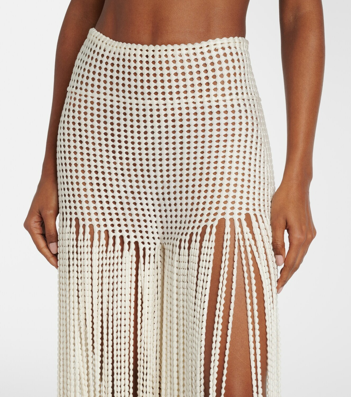 Alaïa Trompe l’œil wide-leg pants