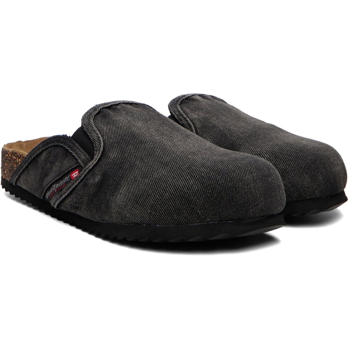 Diesel Black D-Woodstock Slip-on Loafers