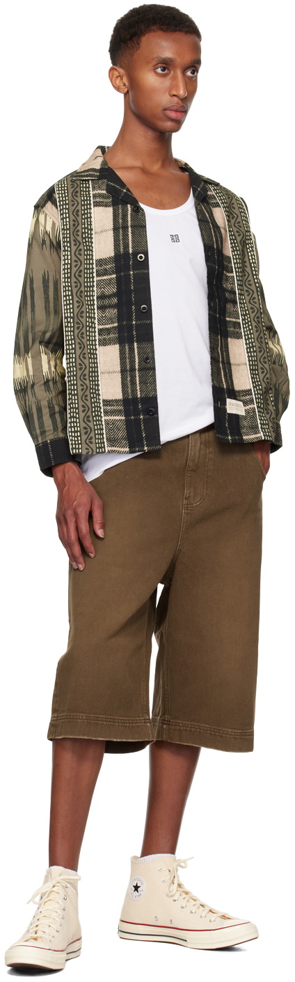 DEVÁ STATES Black Ikat Linen Shirt