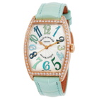 Franck Muller Cintree Curvex Automatic Diamond White Dial Watch 2852 SC D 1R ICY MINT TONES 5N