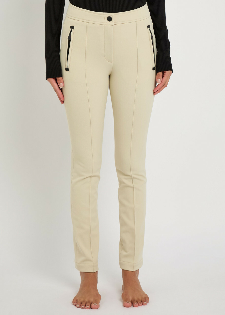Moncler Slim-leg Twill ski Trousers Beige