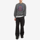 Moncler Men's Snowflake Logo Crew Sweat in Grey