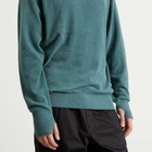 Goldwin Men's Mesh Pile Crew Sweatshirt in Moss Agate