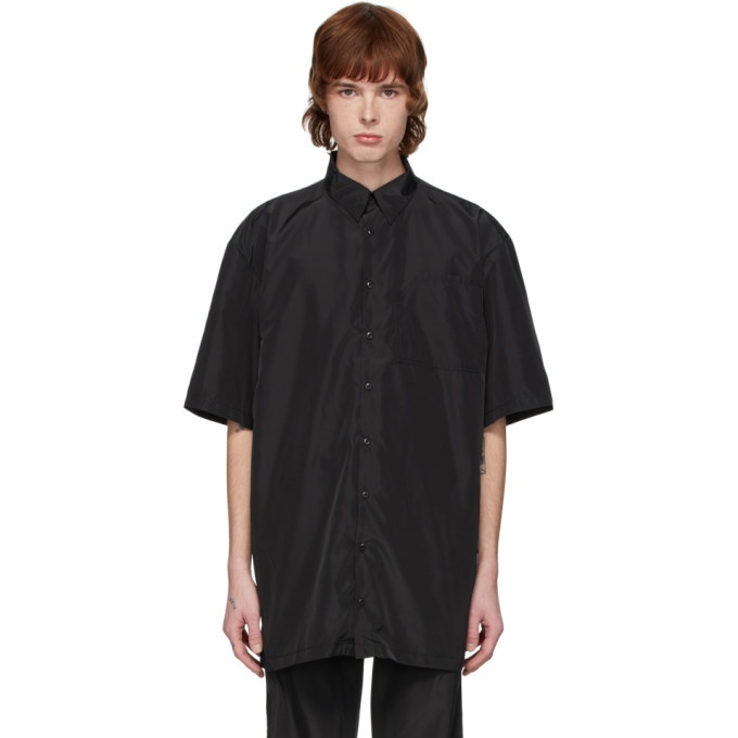 Photo: Ottolinger Black Oversize Satin Shirt