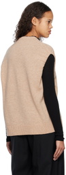 Raf Simons Beige Crewneck Vest