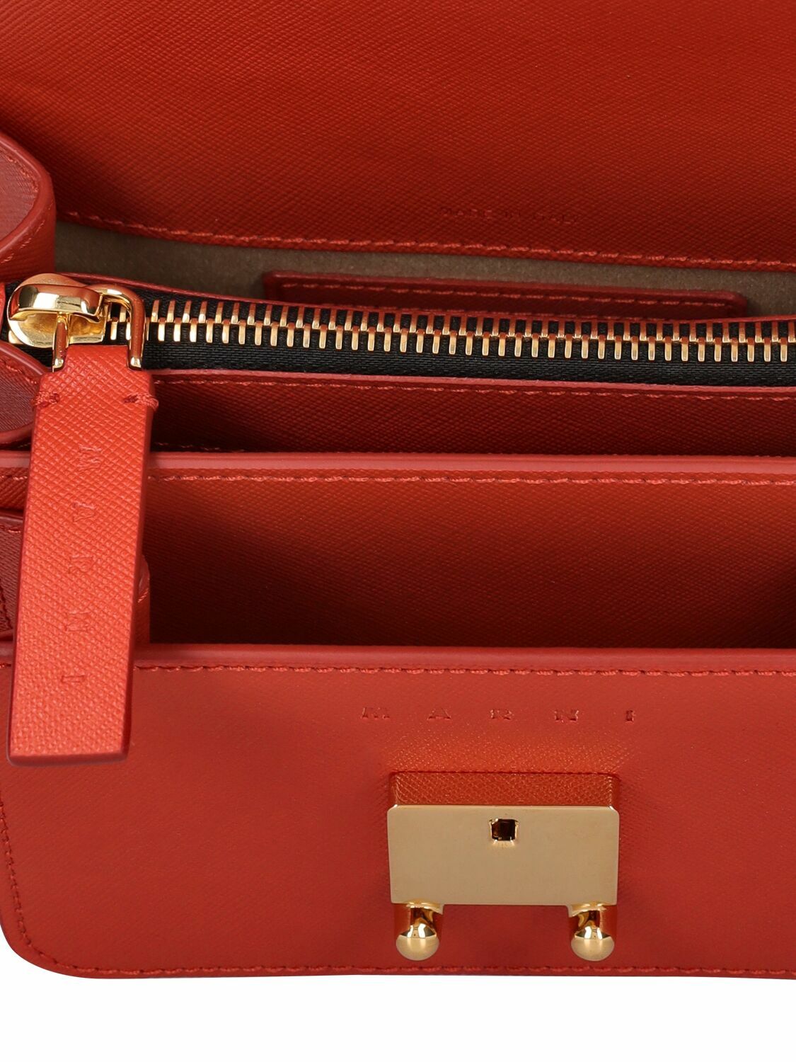 MARNI - Mini Trunk Saffiano Leather Bag Marni