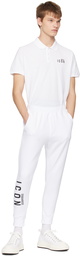 Dsquared2 White 'Be Icon' Ski Lounge Pants