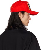 Dsquared2 Red Embroidered Cap