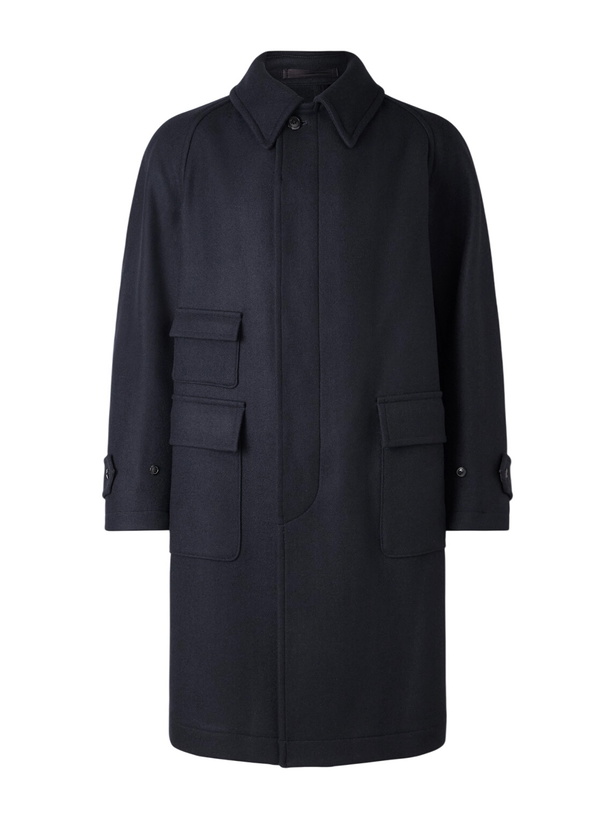 Photo: Kaptain Sunshine - Traveller Wool Coat - Blue