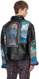 Who Decides War Black Oceana Leather Jacket