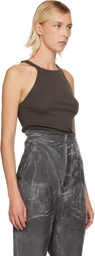 Rick Owens DRKSHDW Gray Concordians Racer Back Tank Top