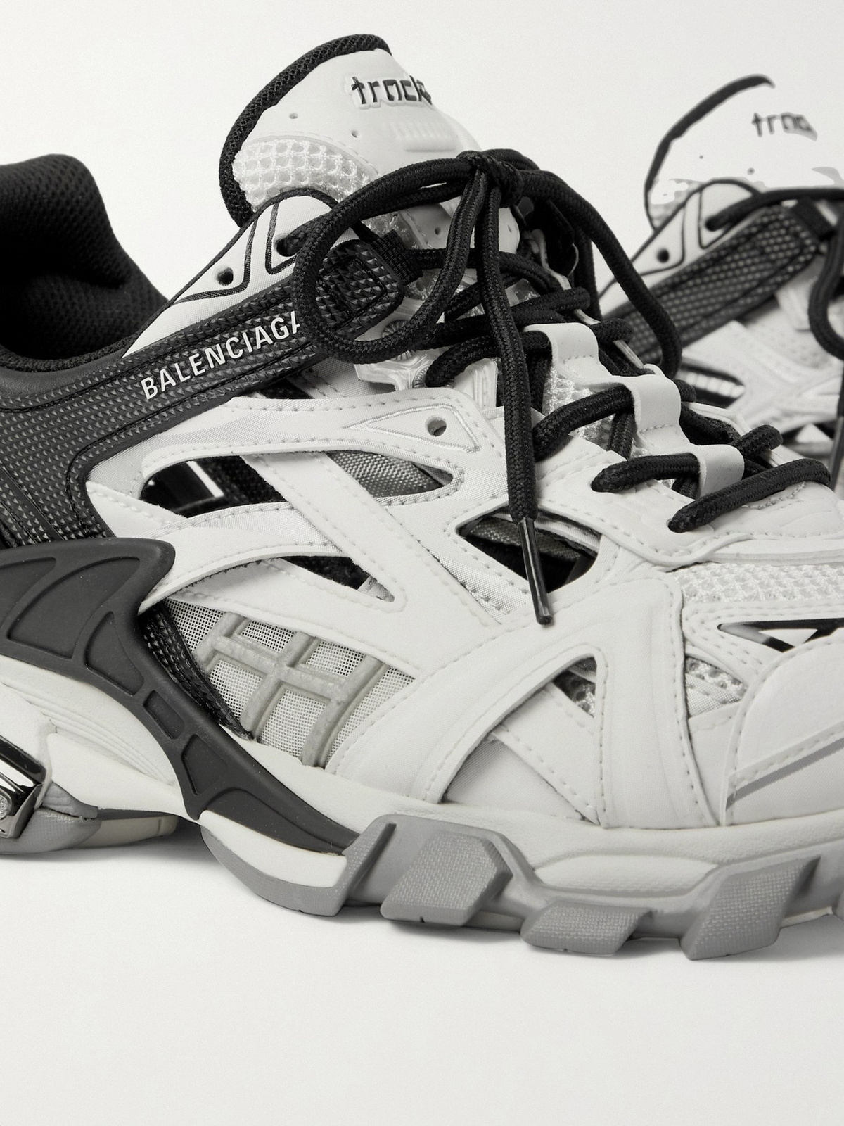 BALENCIAGA - Track.2 Nylon, Mesh and Rubber Sneakers - Black 