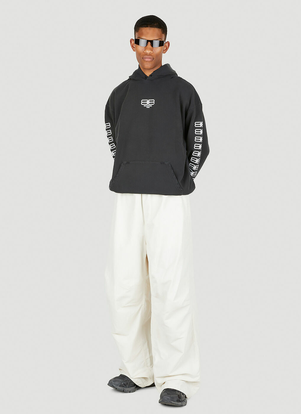 BALENCIAGA 21ss Wide-Leg Track Pants