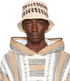 AMIRI Beige Crochet Structured Hat