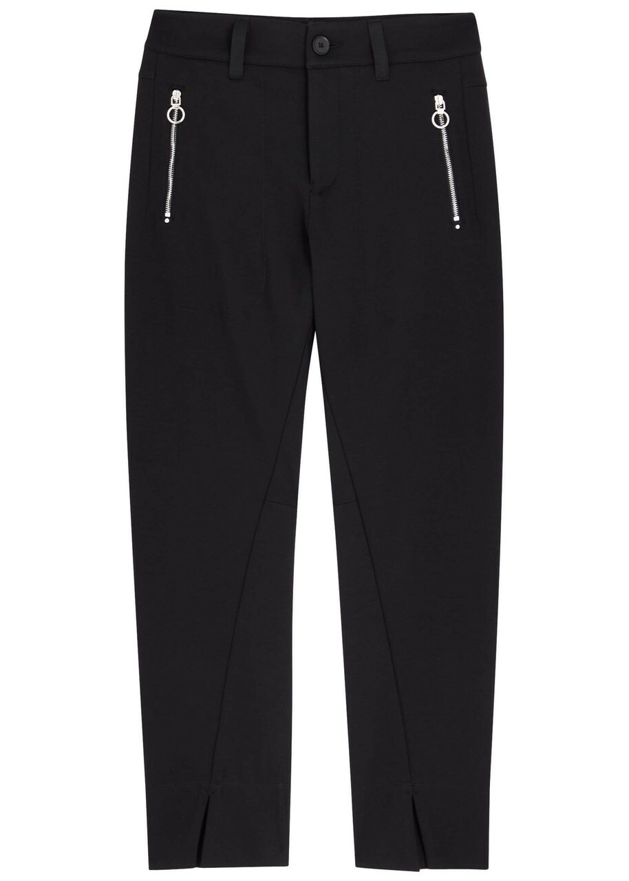 High Stunt Straight-leg Stretch-jersey Trousers Black