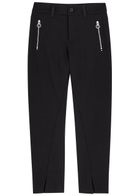 High Stunt Straight-leg Stretch-jersey Trousers Black