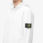 Stone Island Men's Brushed Cotton Popover Hoody in White