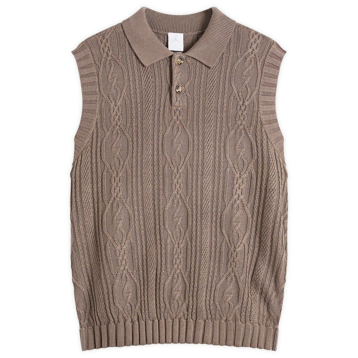 Air Jordan Men's Golf Vest in Olive Grey