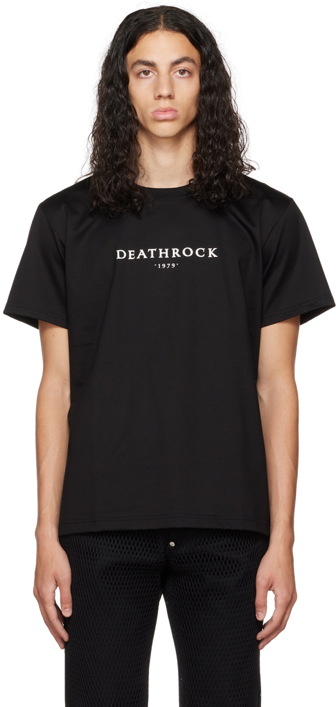 Johnlawrencesullivan Black 'Death Rock' T-Shirt Johnlawrencesullivan
