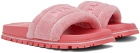 Marc Jacobs Pink 'The Terry Slide' Sandals