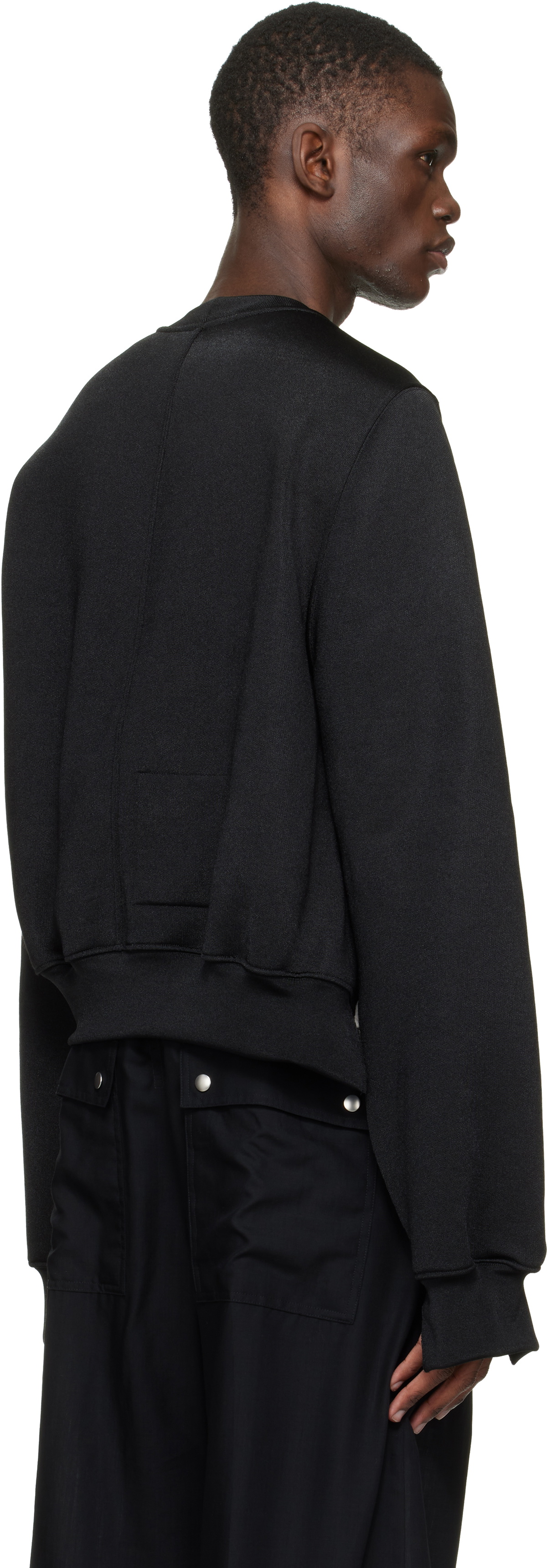 Rick Owens Black Temple Vega Sweatshirt