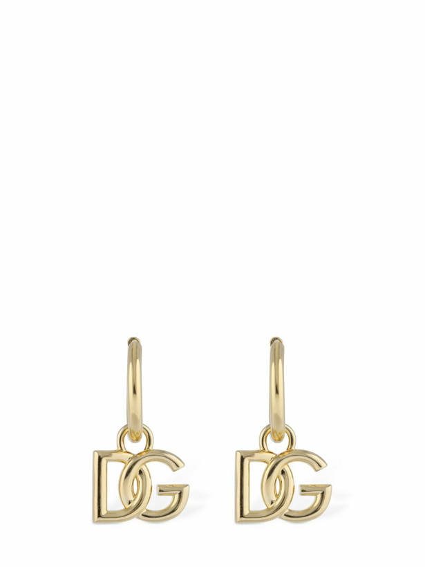 Photo: DOLCE & GABBANA - Dg Logo Hoop Earrings