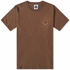 Good Morning Tapes Men's Sun Logo T-Shirt in Chocolate