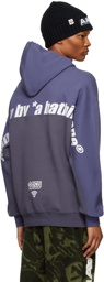 AAPE by A Bathing Ape Purple Paneled Hoodie