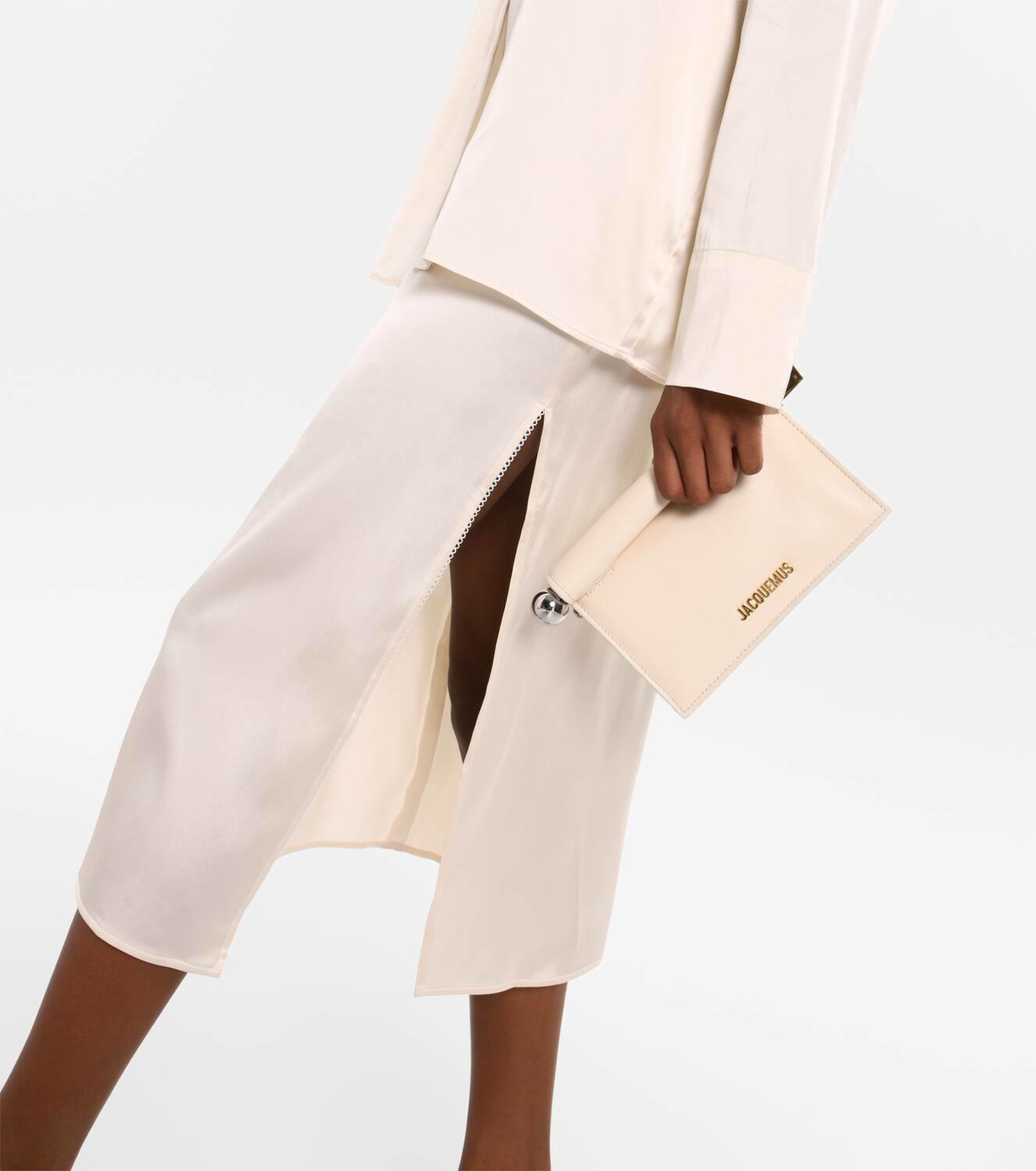 Jacquemus La Petite Pochette Rond Carré leather clutch Jacquemus