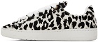 Lanvin White & Black Curb Lite Sneakers