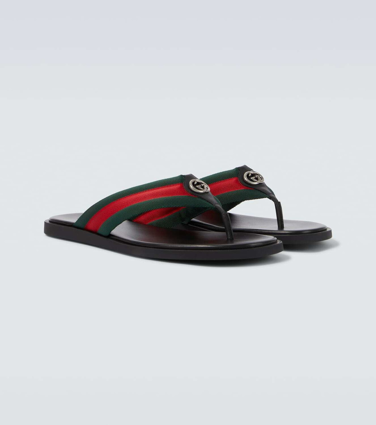 Gucci GG Web Stripe slides
