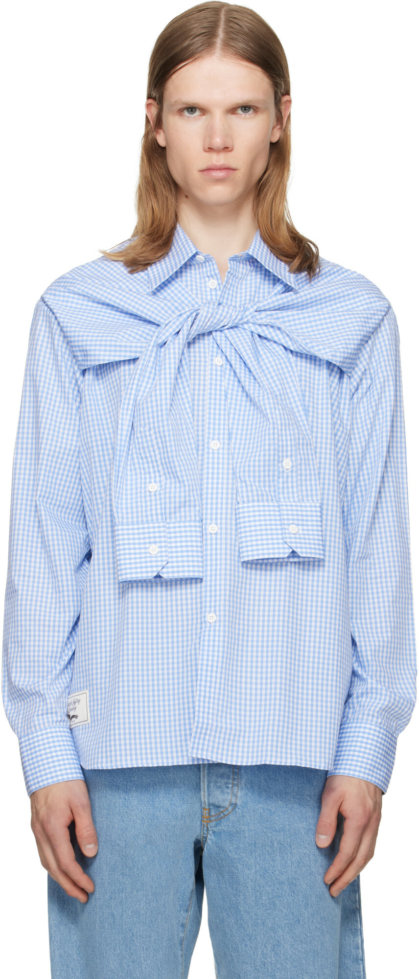 Charles Jeffrey LOVERBOY Blue Hold Me Shirt