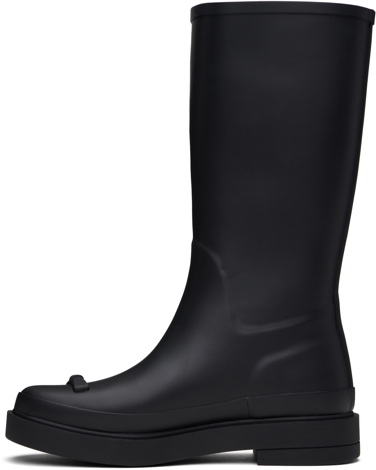 MARGESHERWOOD Black Ribbon Rubber Tall Boots