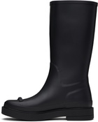MARGESHERWOOD Black Ribbon Rubber Tall Boots