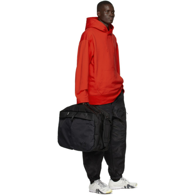 Y-3 Red Classic Chest Logo Hoodie Y-3