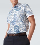 Etro Printed cotton polo shirt