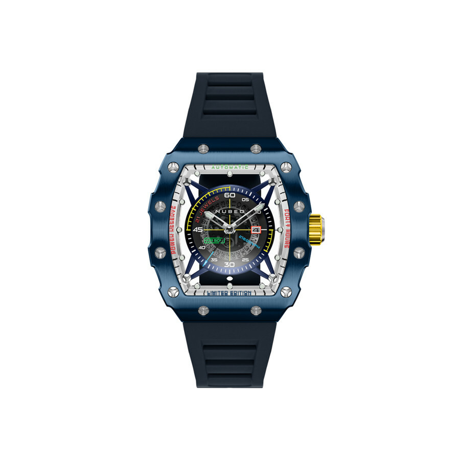 Nubeo Huygens Blue Dial Mens Watch NB-6080-02