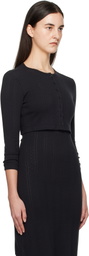 Cou Cou Black 'The Crop Cardi' Cardigan