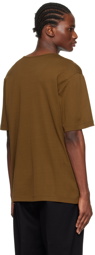 LEMAIRE Brown Scoop Neck T-Shirt