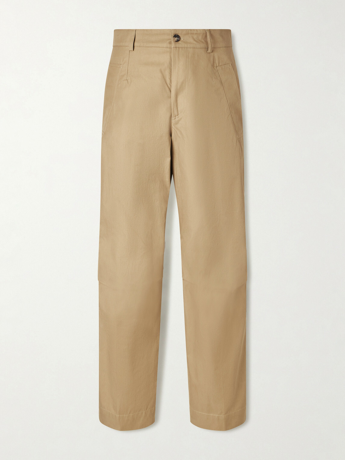 Dries Van Noten - Straight-Leg Cotton-Twill Trousers - Brown Dries