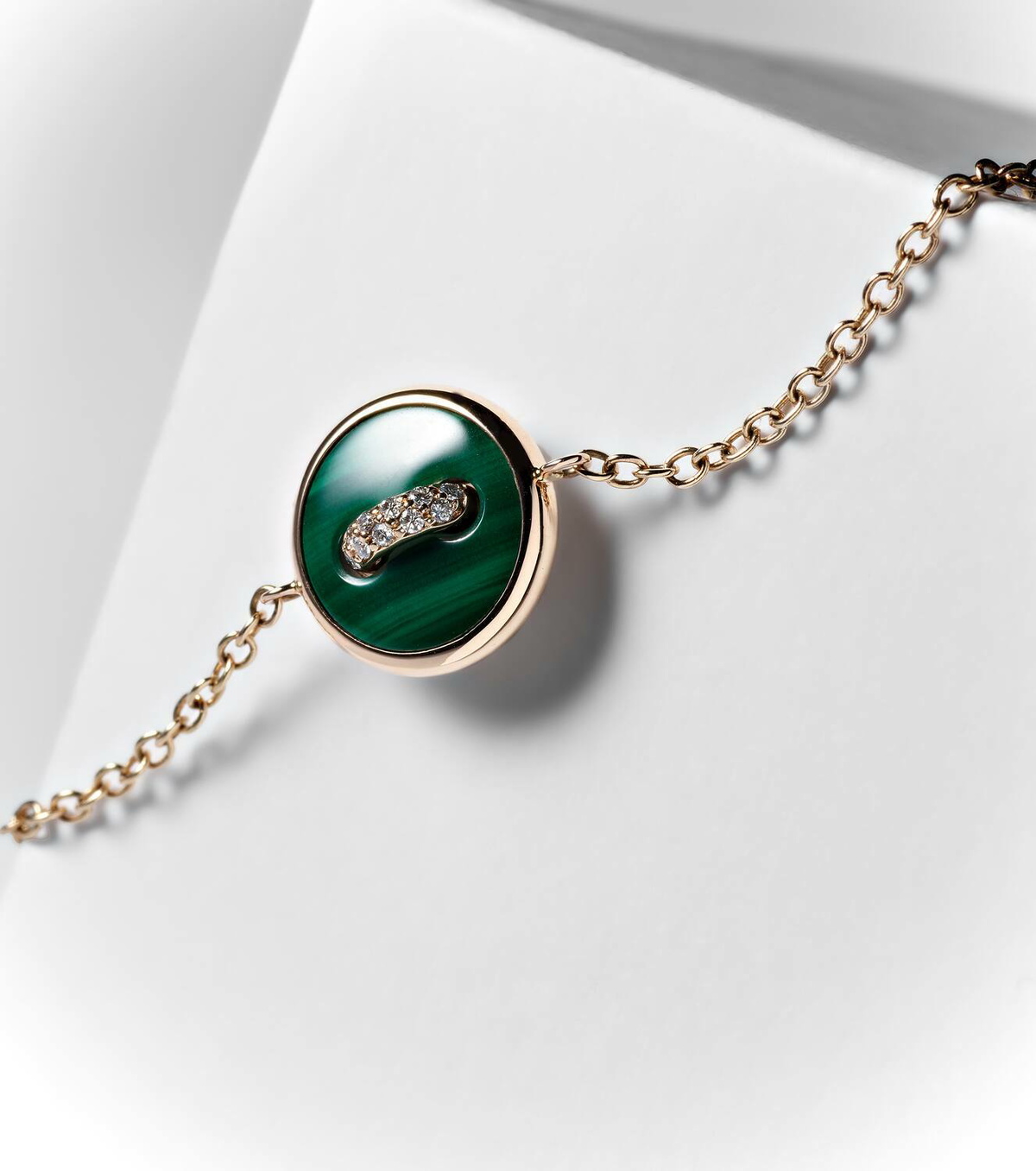 Pomellato Pom Pom Dot 18kt rose gold chain bracelet with gemstones