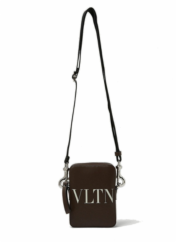 Photo: Small VLTN Shoulder Bag in Bordeaux