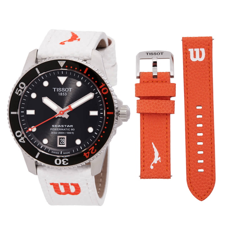 Photo: Tissot Seastar Wilson WNBA Automatic Black Dial Unisex Watch T1208071705100