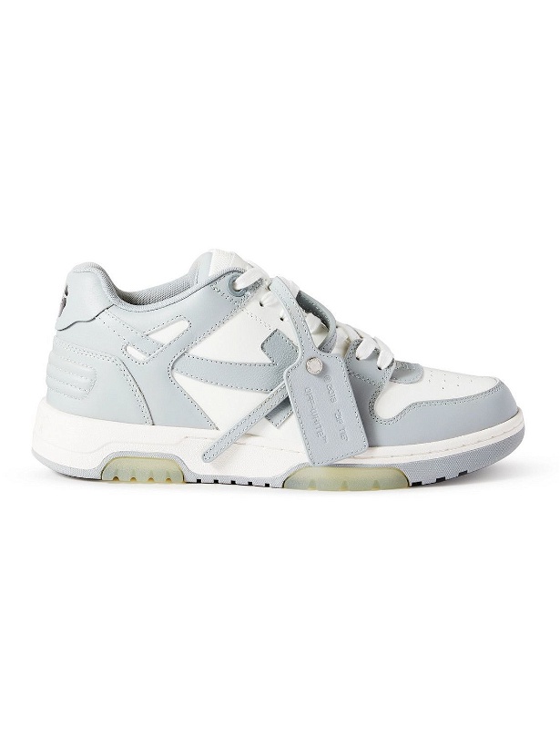 Photo: Off-White - Out of Office Leather Sneakers - Gray
