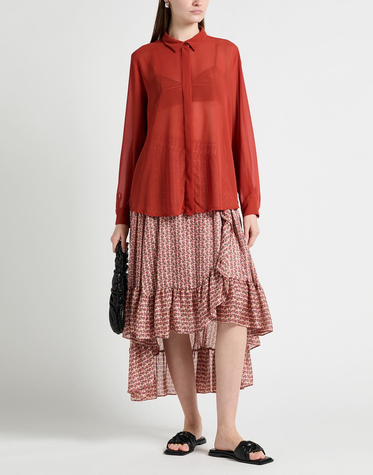 Maje Womens Midi skirt in Pink